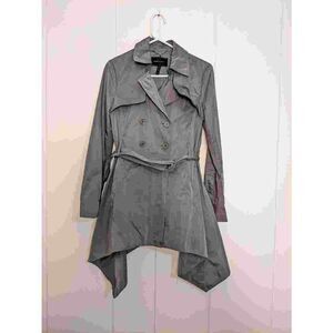 BCBG Maxazria Ophelia Women’s Trench Coat Gray Size Small
